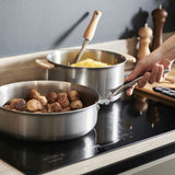 ロッキーステンレス浅鍋 ソテーパン アルシミー(ハンドルが取り外せる)24、28cm