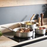 ロッキーステンレス浅鍋 ソテーパン アルシミー(ハンドルが取り外せる)24、28cm