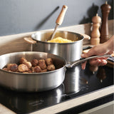 ロッキーステンレス浅鍋 ソテーパン アルシミー(ハンドルが取り外せる)24、28cm