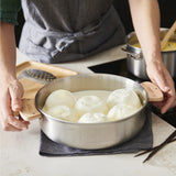 ロッキーステンレス浅鍋 ソテーパン アルシミー(ハンドルが取り外せる)24、28cm