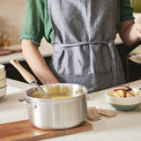 ロッキーステンレス鍋 シチューパン アルシミー18cm、20cm、24cm&ステンレスハンドル&蓋セット(ハンドルが取り外せる)