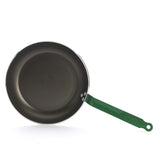 アルミ製フッ素樹脂加工 フライパン ショックレスト グリーンハンドル 28cm/3~4人用 IH対応(ノンスティック)