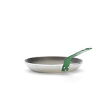 アルミ製フッ素樹脂加工 フライパン ショックレスト グリーンハンドル 28cm/3~4人用 IH対応(ノンスティック)