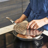 フライパン用ステンレス蓋 20cm-24cm