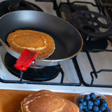 アルミ製フッ素樹脂加工 フライパン レッドハンドル ショック 24/1~2人用、28cm/3~4人用(ノンスティック)