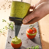 ルチューブ セット(キャップ2個(保存用コンテナ上下用)+ ビスケットキット付)/ 定量で充填