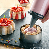 ルチューブ セット(キャップ2個(保存用コンテナ上下用)+ ビスケットキット付)/ 定量で充填