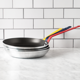 アルミ製フッ素樹脂加工 フライパン ブルーハンドル ショック 24cm/1~2人用(ノンスティック)